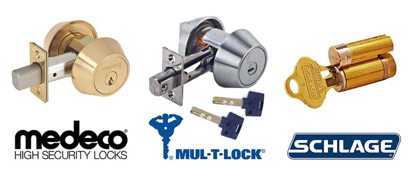 we specialize in high-security locks from Medeco, Mul-T-Lock, and Schlage Primus
